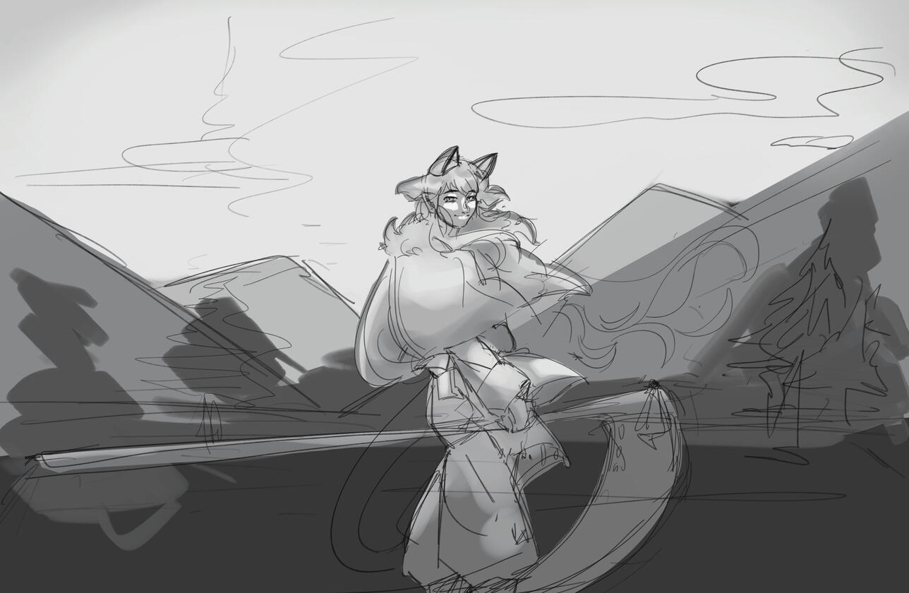 Tae Sha Concept Sketch Tae Sha Concept Sketch